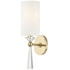 Hudson Valley Lighting Birch Single Light 15" Tall Wall Sconce Aged Brass