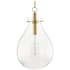 Hudson Valley Lighting Ivy Single Light 18" Wide LED Pendant Aged Brass