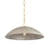 Hudson Valley Lighting Eve 24" Wide Pendant Vintage Gold Leaf / Textured Warm Silver Leaf