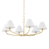 Hudson Valley Lighting Stacey 6 Light 40" Wide Chandelier Aged Brass