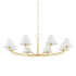 Hudson Valley Lighting Stacey 8 Light 52" Wide Chandelier Aged Brass