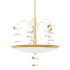 Hudson Valley Lighting Paavo 6 Light 26" Wide Abstract Chandelier Gold Leaf / Soft White