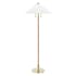 Hudson Valley Lighting Flare 2 Light 62" Tall Floor Lamp Aged Brass