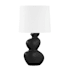 Hudson Valley Lighting Kingsley 28" Tall Accent Table Lamp Aged Brass / Ceramic Satin Black