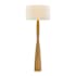Hudson Valley Lighting Somers Chase 66" Tall Torchiere Floor Lamp with Linen Shade Aged Brass