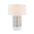 Hudson Valley Lighting Washingtonville 31" Tall Buffet Table Lamp with Linen Shade Aged Brass / Ceramic Blue Shore