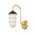 Hudson Valley Lighting Holkham 13" Tall Wall Sconce Aged Brass / Distressed Bronze