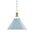 Hudson Valley Lighting Painted No.2 Single Light 16" Wide Pendant Aged Brass