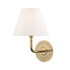 Hudson Valley Lighting Signature No.1 Single Light 11" Tall Wall Sconce Aged Brass