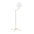 Hudson Valley Lighting Classic No.1 Single Light 60" Tall Swing Arm Floor Lamp Aged Brass