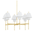 Hudson Valley Lighting Glenmoore 6 Light 35" Wide Chandelier Aged Brass
