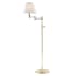 Hudson Valley Lighting Signature No.1 Single Light 57" Tall Swing Arm Floor Lamp Aged Brass
