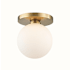 Hudson Valley Lighting Baird Single Light 5" Tall LED Bathroom Sconce Aged Brass