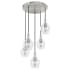 Hunter Maple Park 5 Light 20" Wide Multi Light Pendant Brushed Nickel