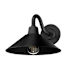 Hunter Skyflow 10: Wide Outdoor Wall Sconce Matte Black