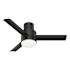 Hunter Gilmour 44" 3 Blade LED Indoor / Outdoor Hugger SureSpeed Ceiling Fan with Remote Control Matte Black