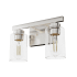 Hunter Hartland 2 Light Vanity Light with Shades Brushed Nickel