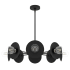 Hunter Fernando 8 Light 24" Wide Sputnik Chandelier Flat Matte Black