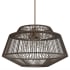Hunter Brookhollow 4 Light 25" Wide Pendant with Rattan Shade Sable Rattan