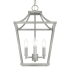 Hunter Laurel Ridge 4 Light 12" Wide Pendant Brushed Nickel