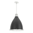 Hunter Bluff View 3 Light 16" Wide Pendant Flat Matte Black