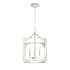 Hunter Highland Hill 4 Light 12" Wide Taper Candle Pendant Distressed White