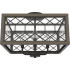 Hunter Chevron 4 Light 16" Wide Flush Mount Ceiling Fixture Rustic Iron