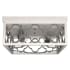 Hunter Gablecrest 2 Light 14" Wide Flush Mount Square Ceiling Fixture Distressed White