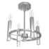 Hunter Sunjai 4 Light 12" Wide Semi-Flush Ceiling Fixture Brushed Nickel