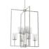 Hunter Kerrison 8 Light 24" Wide Pillar Candle Multi Light Pendant with Clear Seeded Glass Shade Brushed Nickel