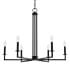 Hunter Bearden 6 Light 30" Wide Taper Candle Style Dimmable Chandelier Natural Iron