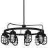 Hunter Starklake 9 Light 35" Wide Ring Chandelier Natural Iron