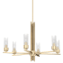 Hunter Gatz 6 Light 28" Wide Chandelier Alturas Gold