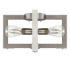 Hunter Woodburn 4 Light 9" Wide Semi-Flush Ceiling Fixture Brushed Nickel