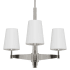 Hunter Nolita 3 Light 22" Wide Chandelier Brushed Nickel