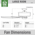 Hunter 23838 Original Dimension Graphic