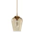 Hunter Vidria 8" Wide Mini Pendant Alturas Gold / Amber Iridescent