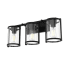 Hunter Astwood 3 Light Vanity Light with Shades Matte Black