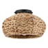 Hunter Cambria 14" Wide Semi-Flush Ceiling Fixture Seagrass / Matte Black