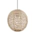 Hunter Berkeley 13" Wide Pendant Natural Rattan / Brushed Nickel