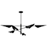 Hunter Merian 6 Light 48" Wide Sputnik Chandelier Matte Black
