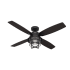Hunter Port Royale 52" 4 Blade Indoor / Outdoor LED Ceiling Fan with Remote Control Included Natural Iron