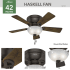 Hunter 52137 Haskell Ceiling Fan Details