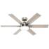 Hunter Georgetown 52" 6 Blade Indoor LED Ceiling Fan Brushed Nickel