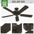 Hunter 53061 Sea Air Ceiling Fan Details