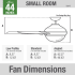 Hunter 59245 Dempsey Dimension Graphic