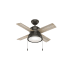 Hunter Loki 36" 4 Blade LED Indoor Ceiling Fan Noble Bronze