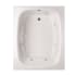 Hydrosystems Alexis 60" Drop In Acrylic Whirlpool Tub with Reversible Drain, Drain Assembly, and Overflow White