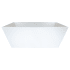 Hydrosystems Bellevue 60" Free Standing Hydroluxe SS Soaking Tub with Center Drain, Drain Assembly, and Overflow Matte White