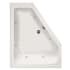 Hydrosystems Courtney 60" Drop In Acrylic Whirlpool Tub with Right Drain, Drain Assembly, and Overflow White